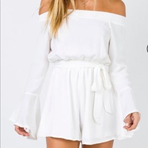 Princess Polly Marsanne Off the Shoulder Playsuit